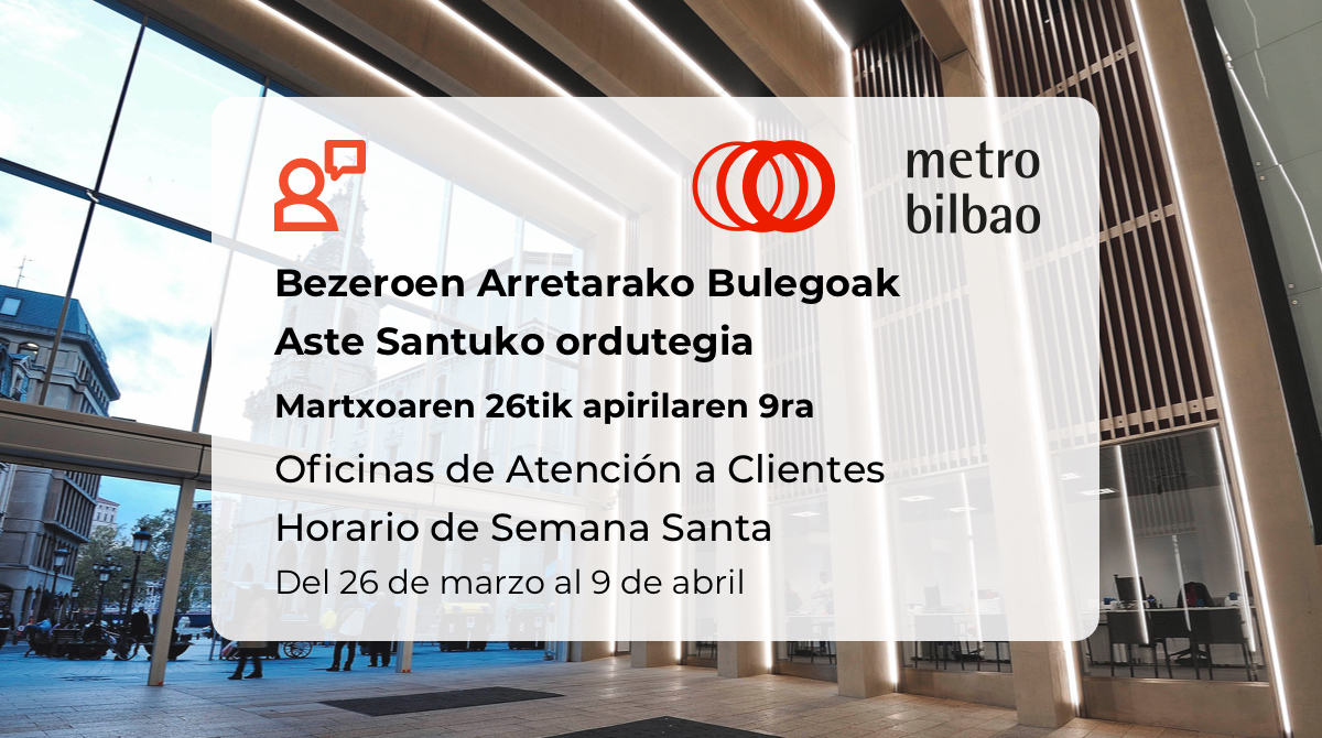 Horarios oficinas atención a clientes semana santa
