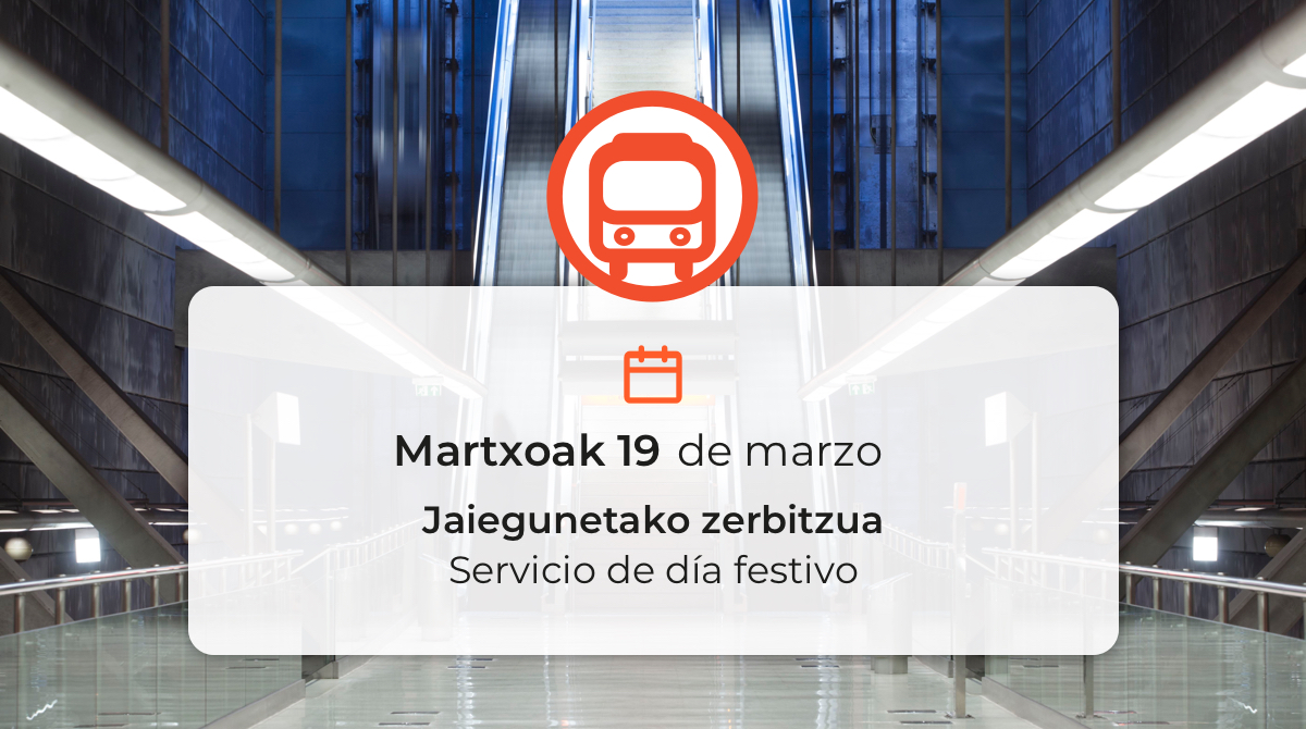 19 de marzo servicio de festivo