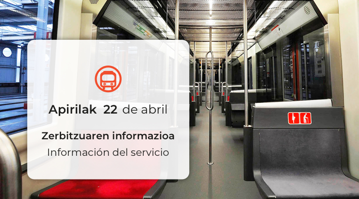 22 abril. Información del servicio