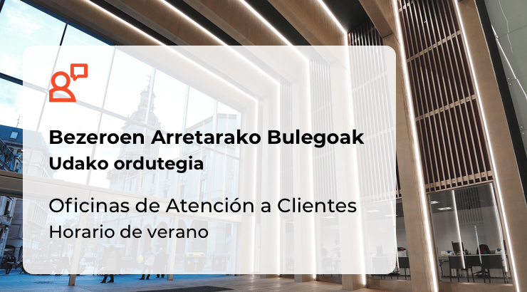 Oficinas de Atención a Clientes. Horario de verano