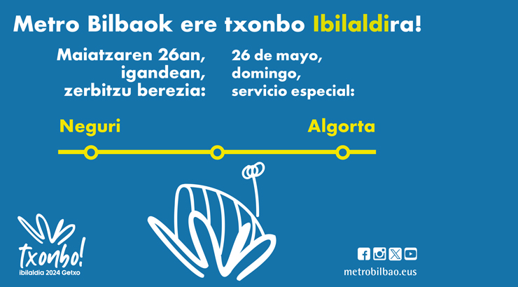 Imagen de Metro Bilbao con el Ibiladia