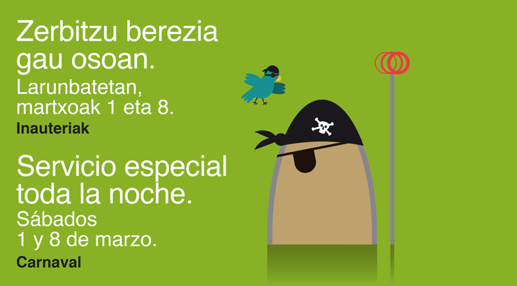Servicio especial carnavales