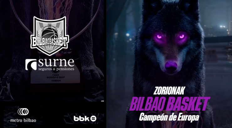 Metro Bilbao se suma a la celebración del Bilbao Basket con trenes hasta las dos de la madrugada y mensajes de felicitación en las estaciones 