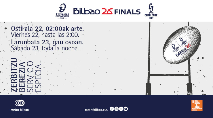 Servicio especial finales rugby 