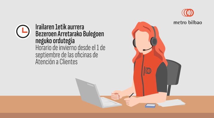 Imagen de Oficinas de Atención a Clientes. Horario de invierno 