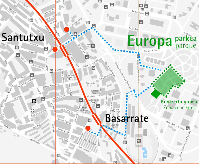 Aste Nagusia 2019. Conciertos Parque Europa