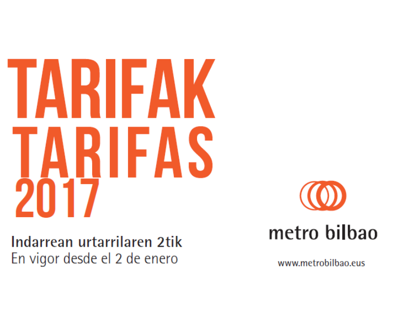 Tarifas 2017
